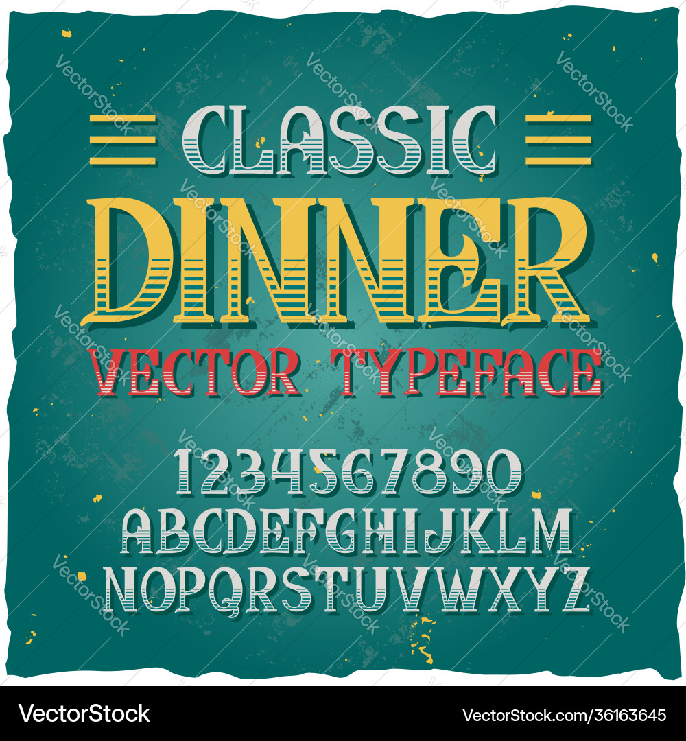 Good handcrafted font for any label design Good handcrafted font for any label design Vector Image