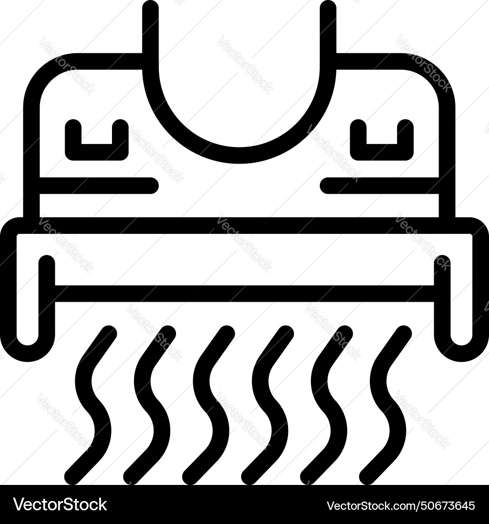 Hood technology icon outline cookery Hood technology icon outline cookery vector image