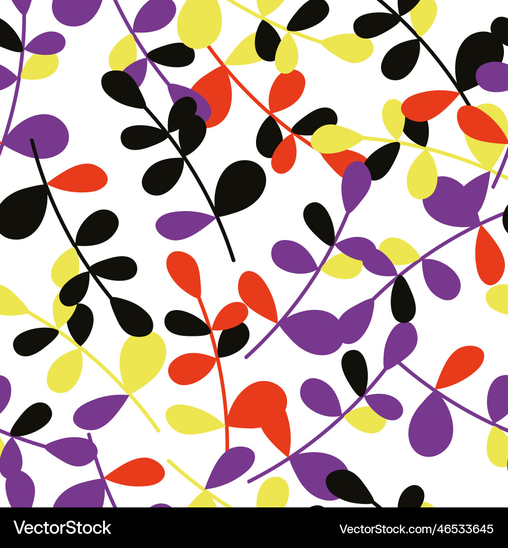 Leaf shape large scale seamless pattern Vector Image