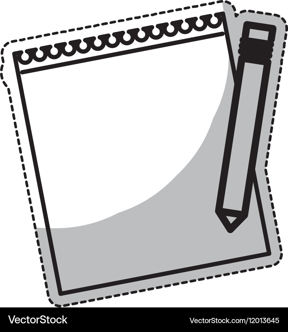 Notepad icon image vector image