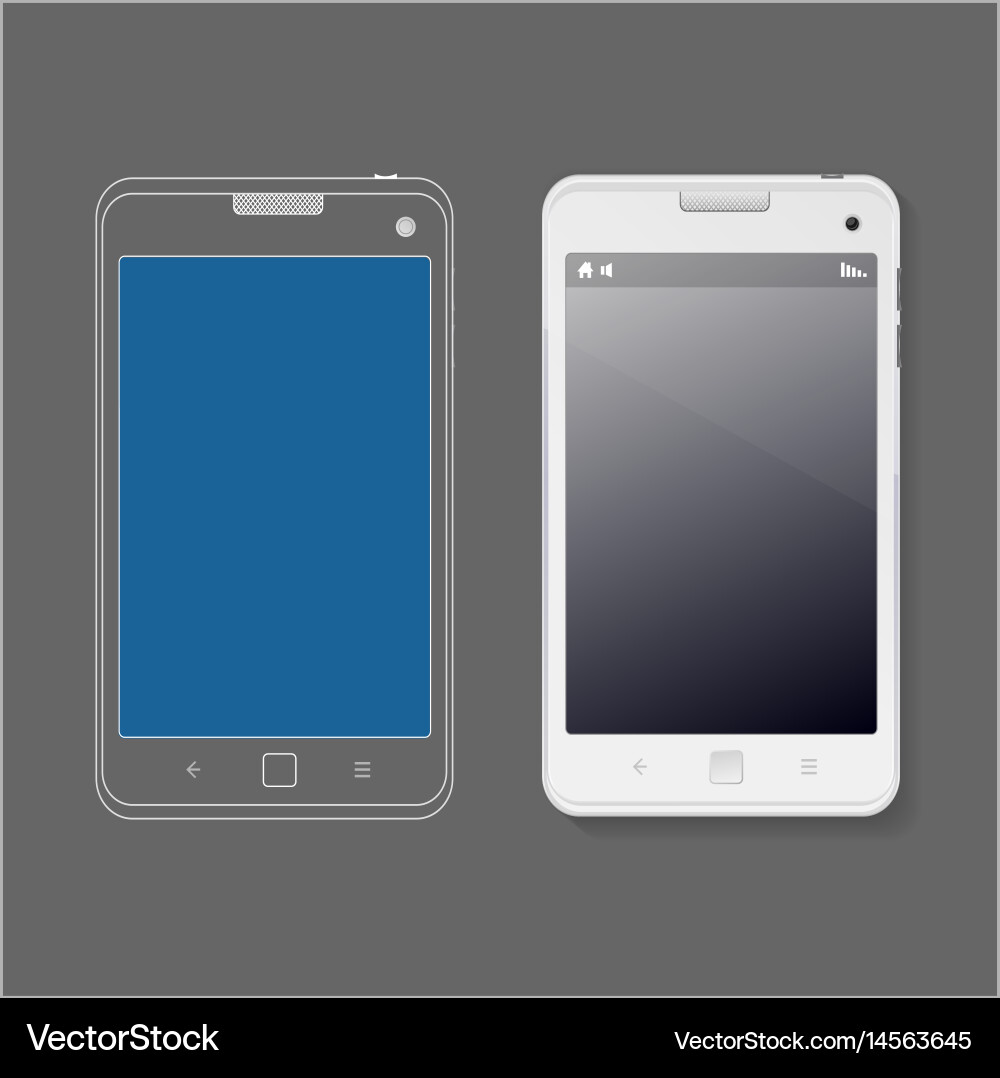 Phone ui web design template mock up vector image