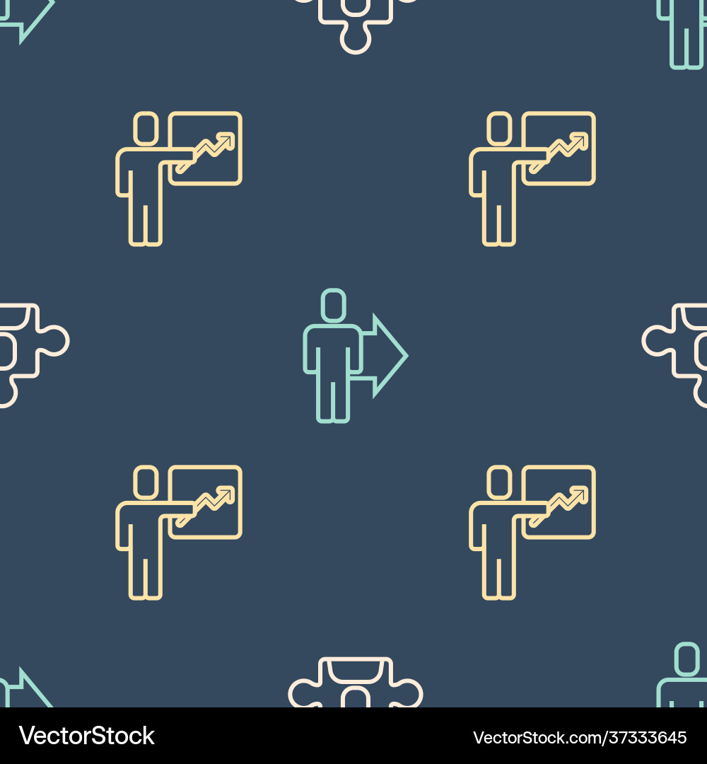 Set line project team base leader Set line project team base leader vector image