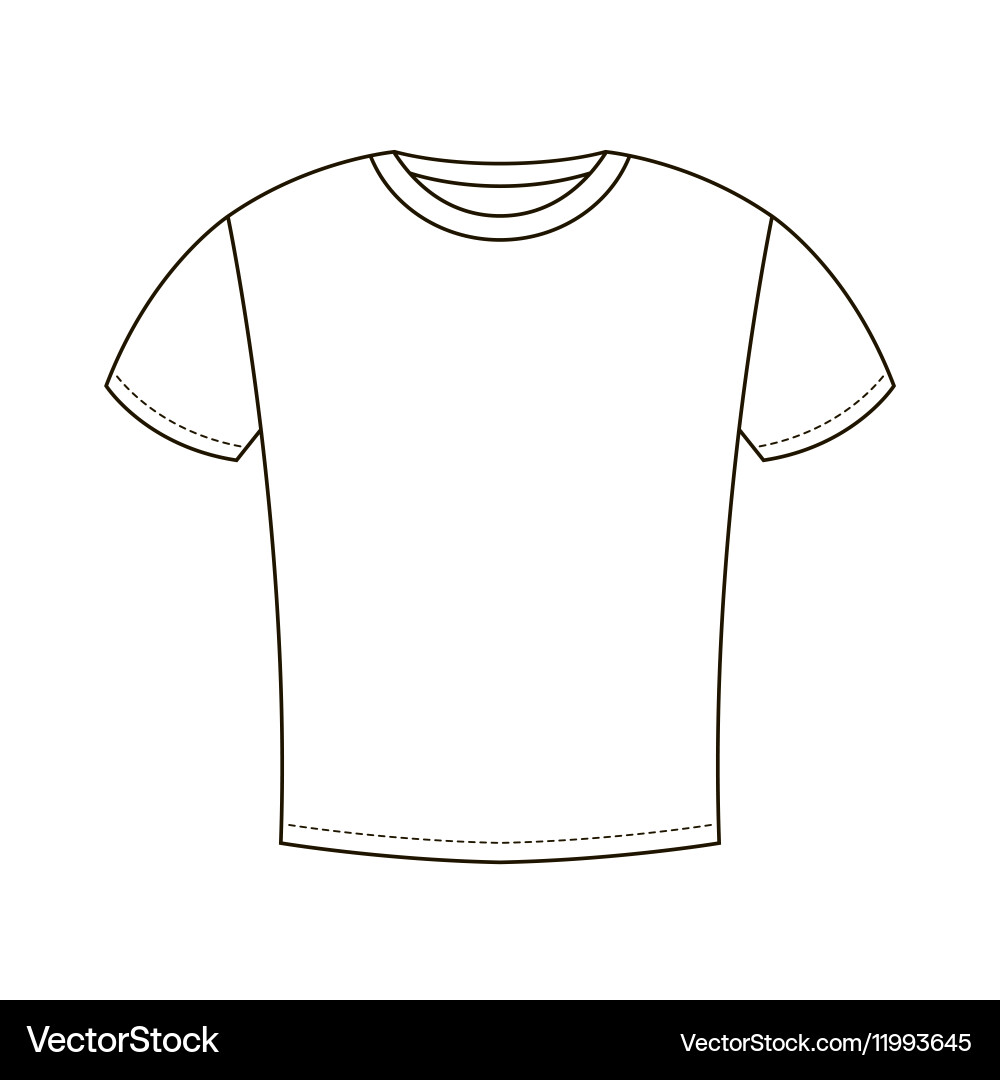 White t-shirt design template – Royalty-Free Vector | VectorStock, image size:1000x1080