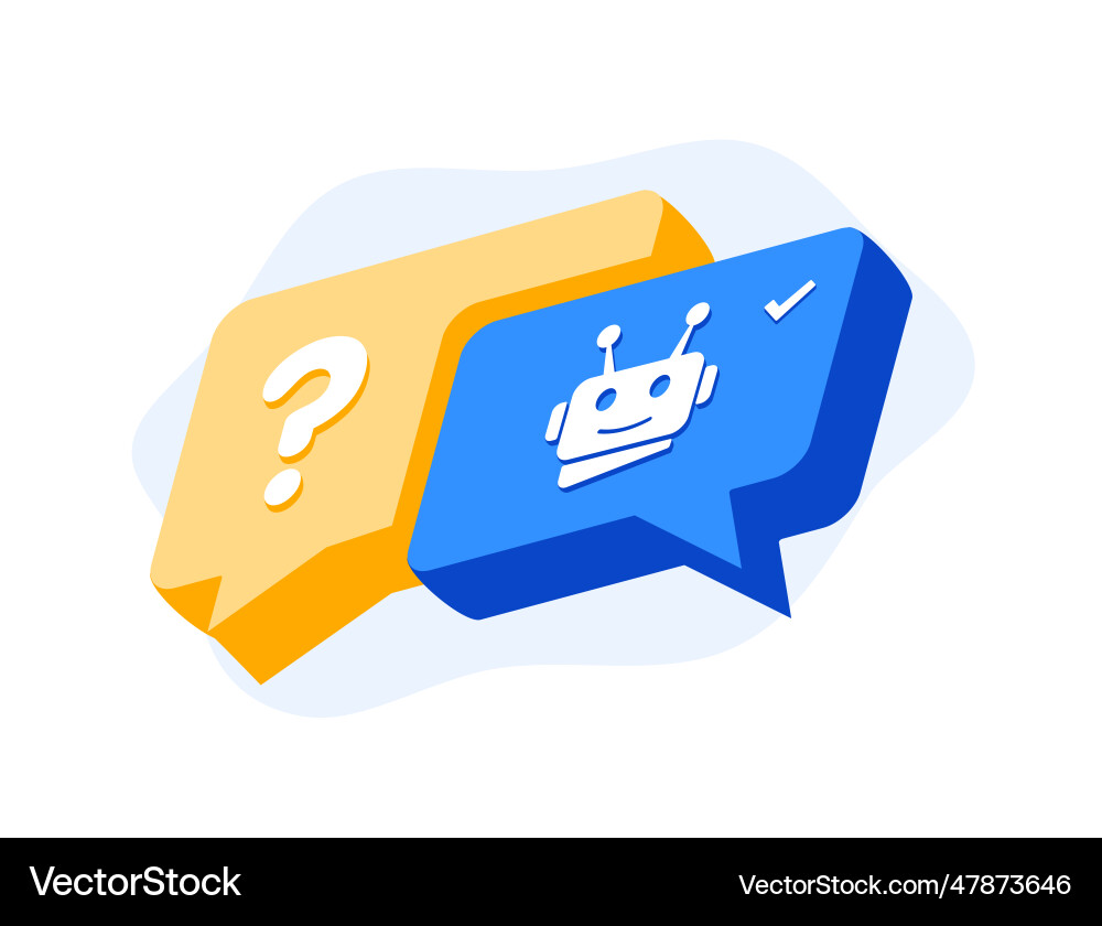 Ai chatbot for business and customer care Ai chatbot for business and customer care vector image