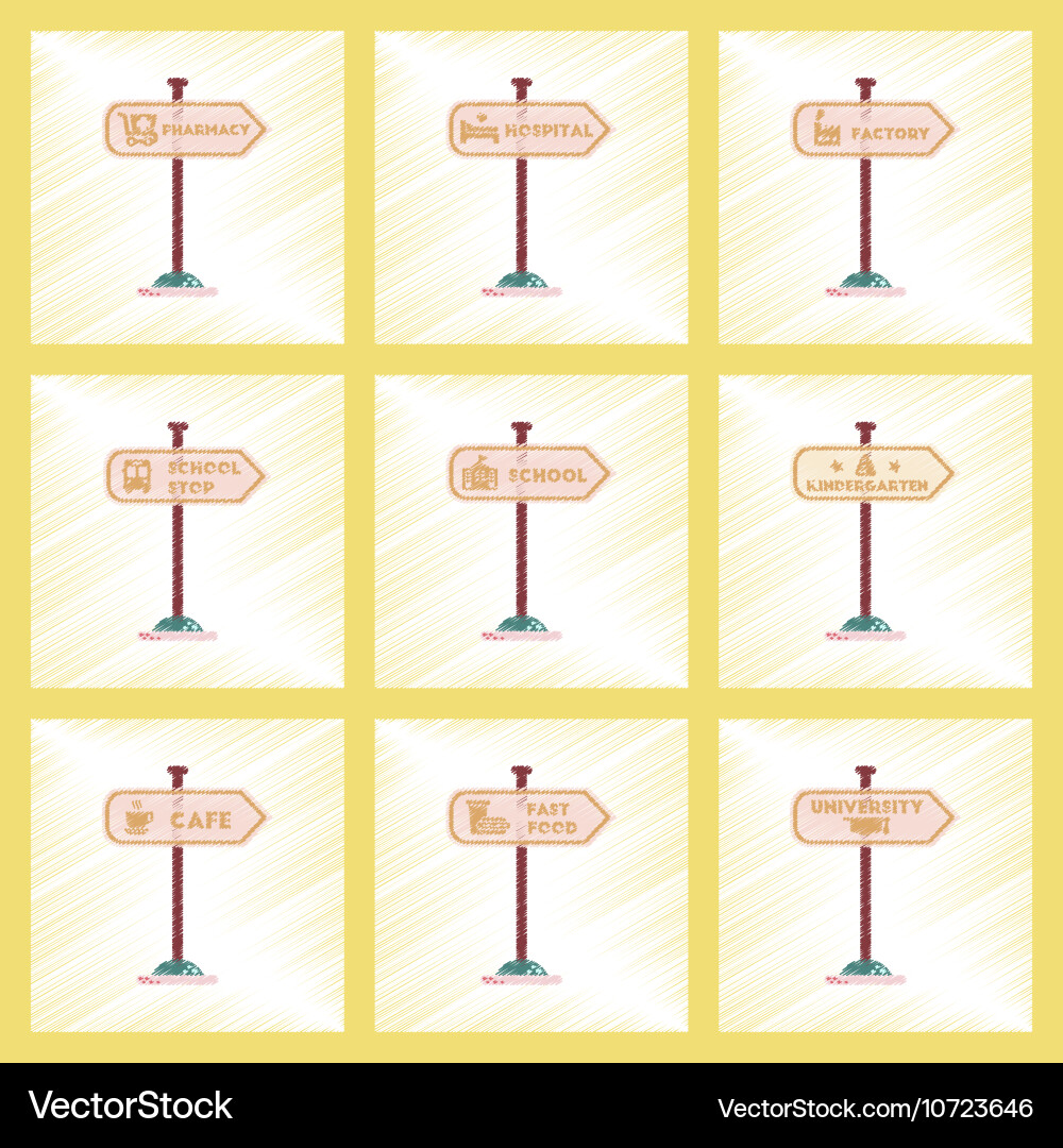 Assembly flat shading style icons university Vector Image