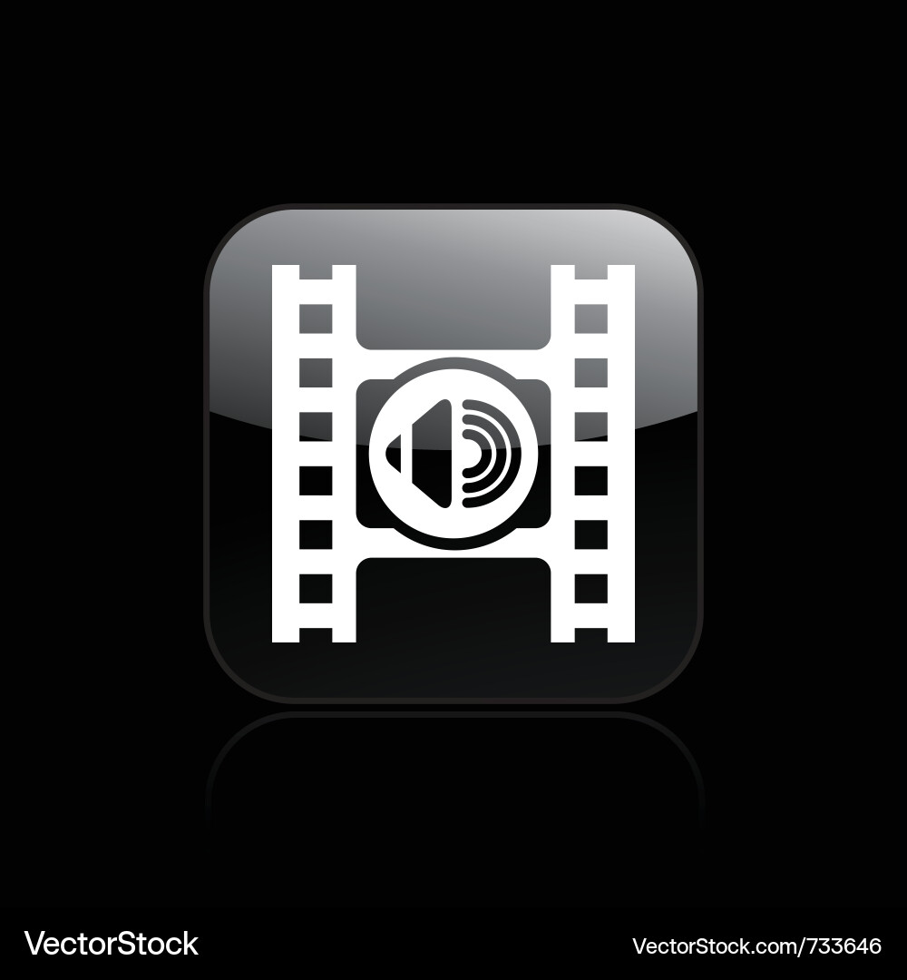 Audio player icon Vector Image
