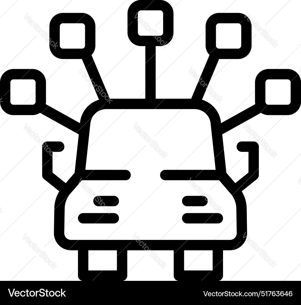 Autonomous self driving vehicle using sensor vector image