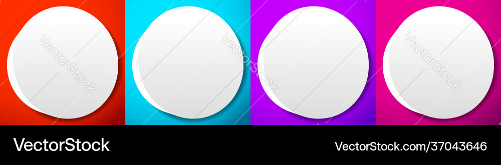 Blank empty circle orb and sphere button badge Blank empty circle orb and sphere button badge vector image