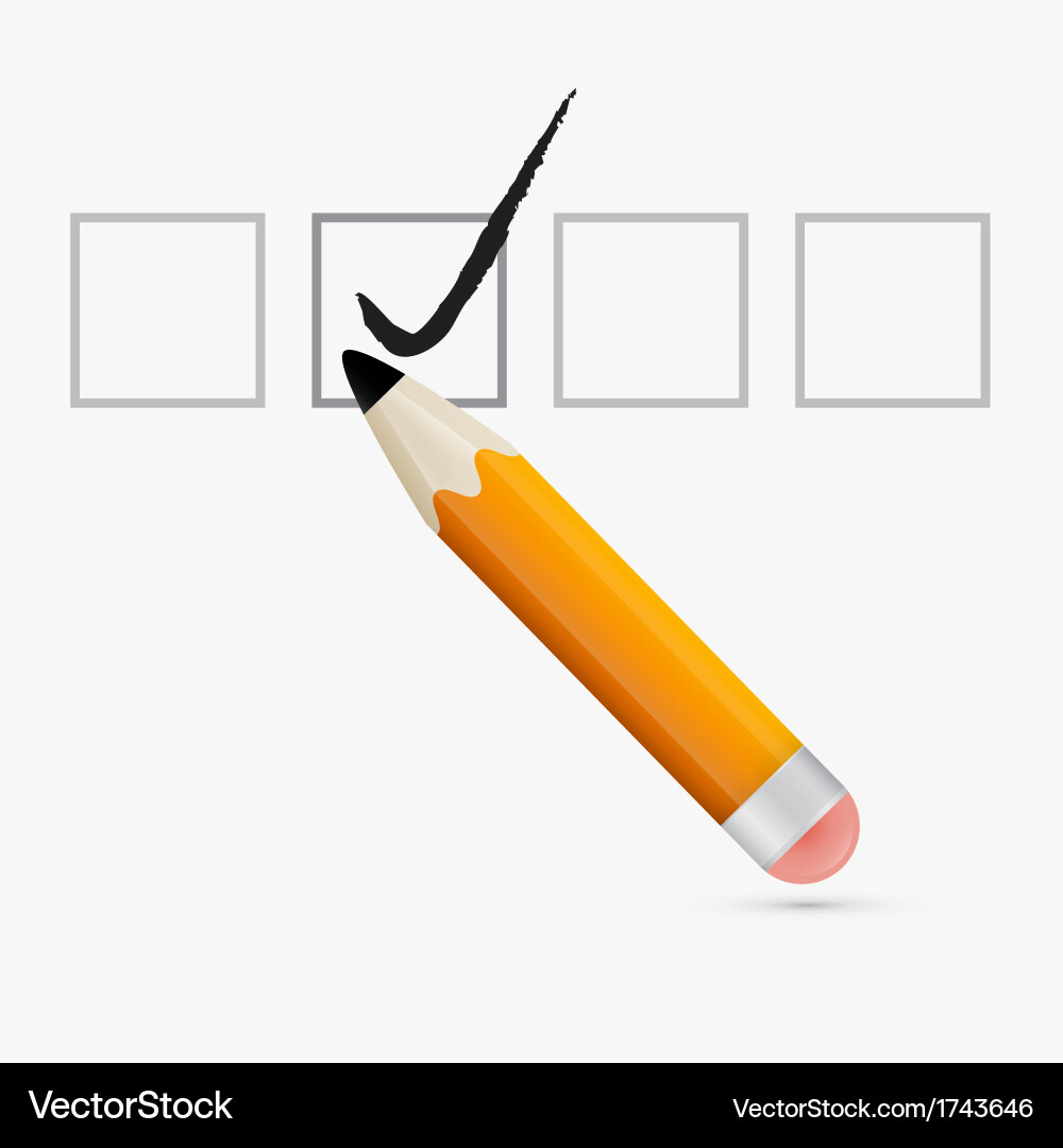 Checkmark Icon - Selection Option Vector Image