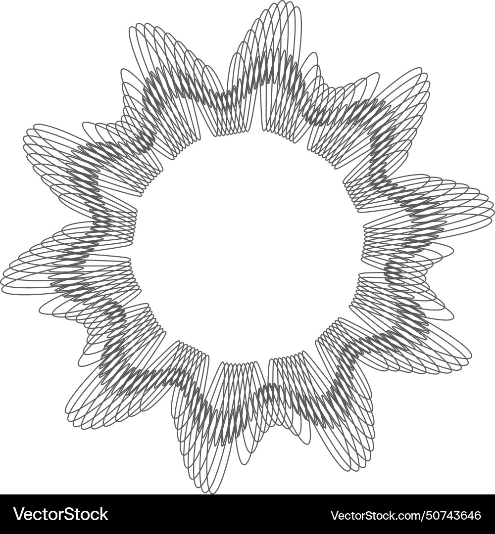 Concentric waves radial pattern for money secure Concentric waves radial pattern for money secure vector image