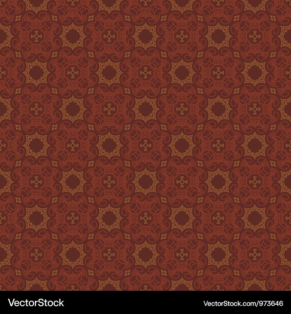 Decorative retro pattern vector image