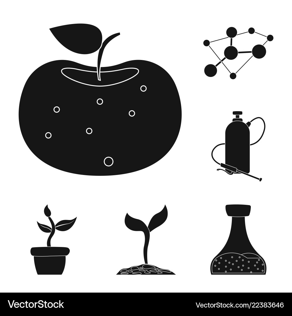 Design of and icon set stock ve Design of and icon set stock ve vector image