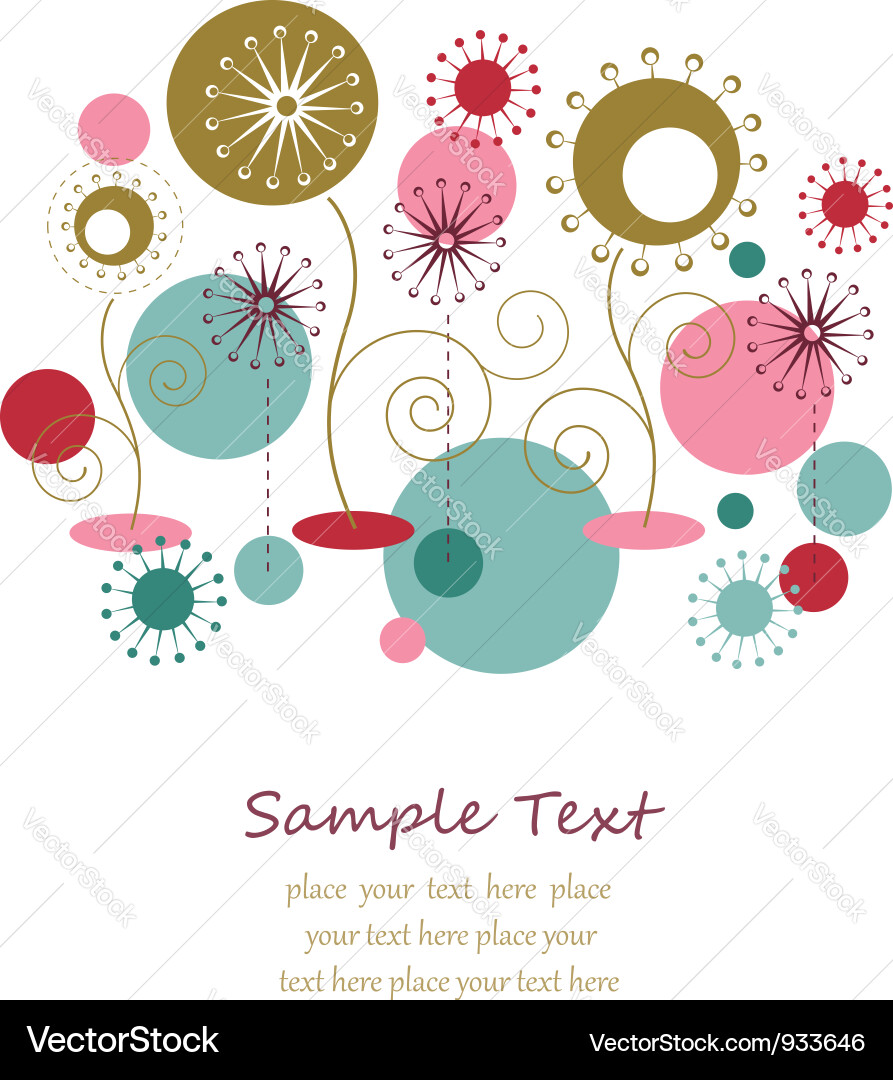 Floral Scatter Background vector image