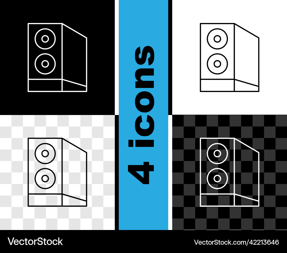 Set line case of computer icon isolated on black Set line case of computer icon isolated on black vector image