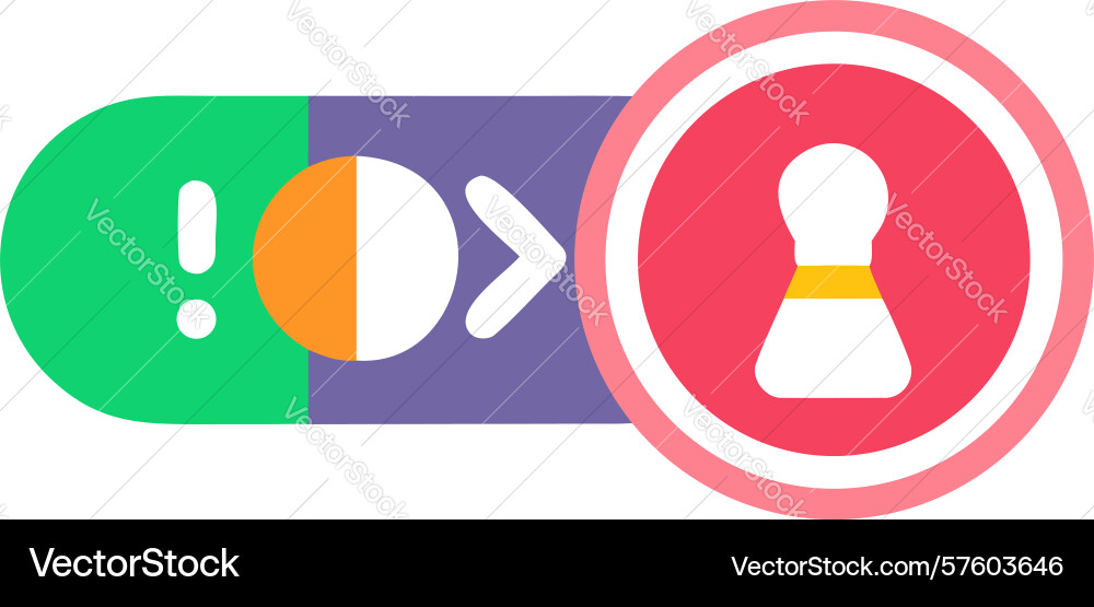 User profile alert slider icon design generative vector image