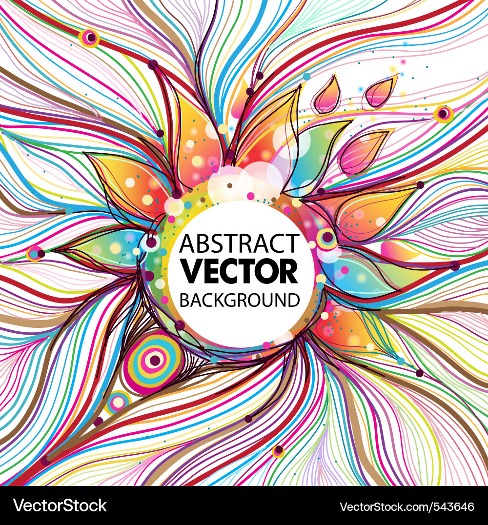 Vibrant Abstract Pattern Vector Image