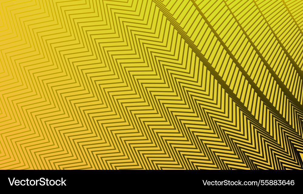 Yellow line zig zag pattern background for fabric Vector Image