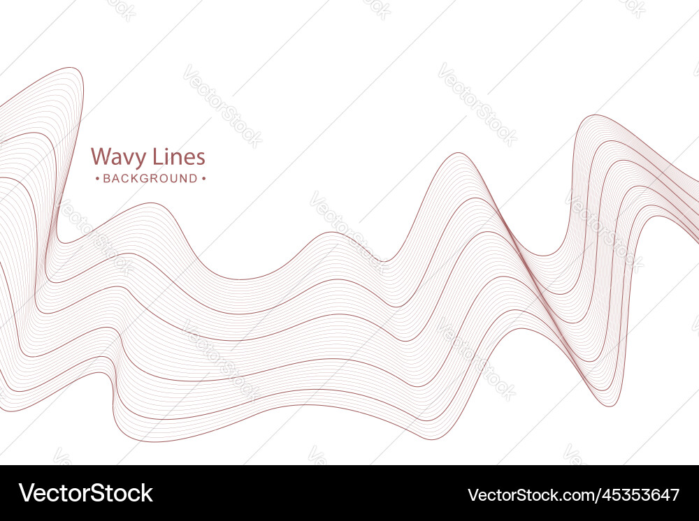 Abstract background with flowing lines waves vector image
