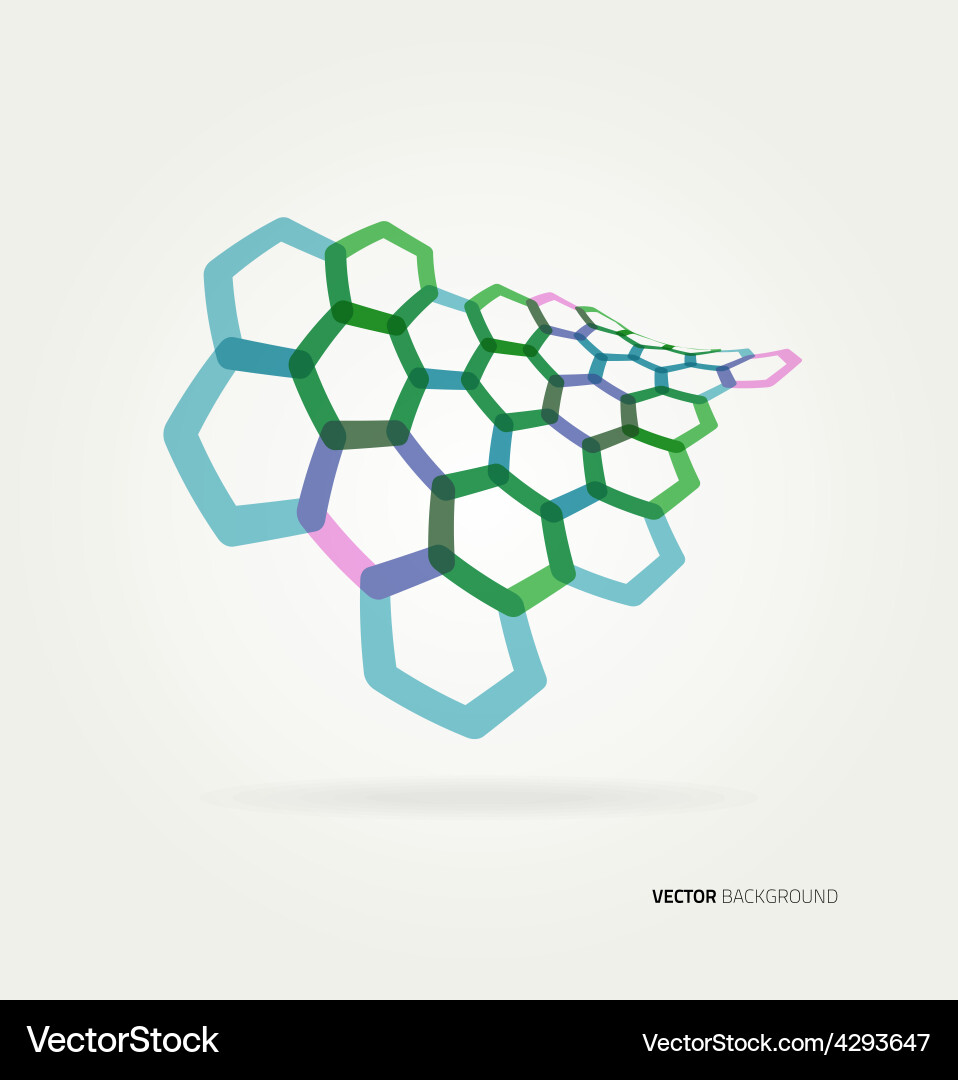 Abstract Hexagon Pattern vector image
