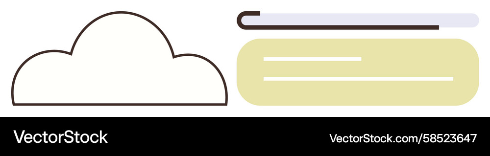 Cloud Data Sync Platform Vector Image