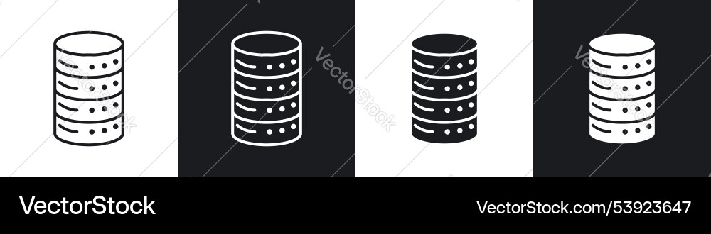 Database icon vector image