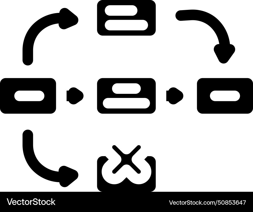 Guerrilla testing ux ui design glyph icon Guerrilla testing ux ui design glyph icon vector image