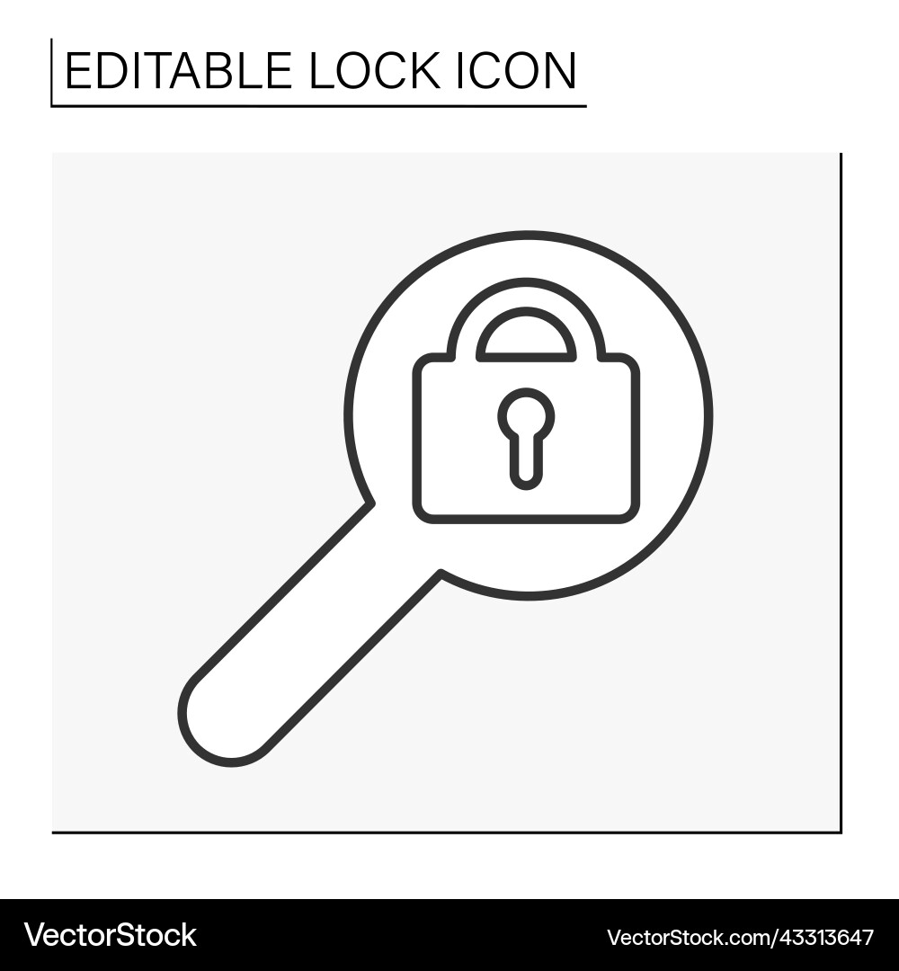 Personal data line icon Personal data line icon vector image