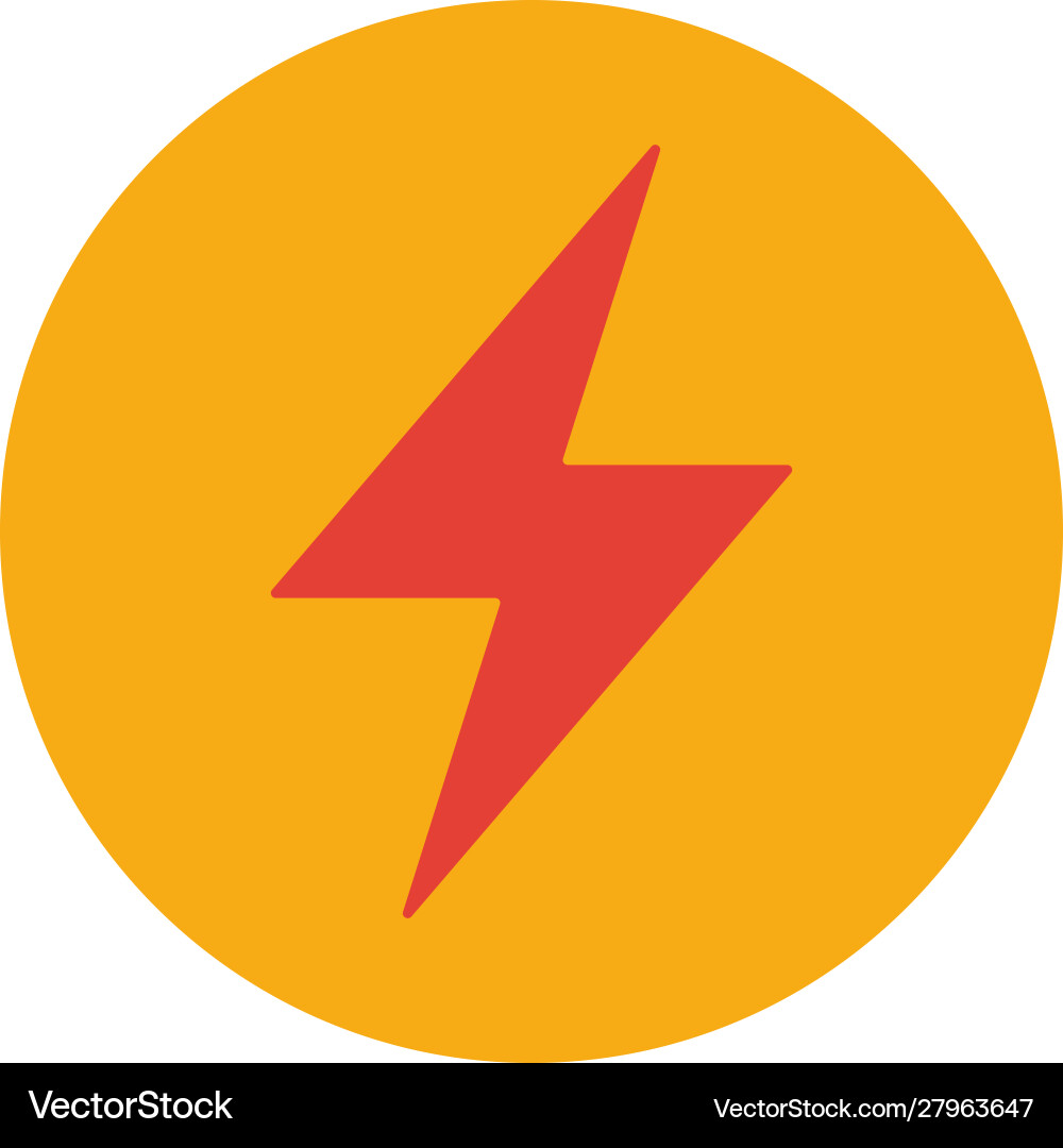 Power sing icon simple flat element from vector image