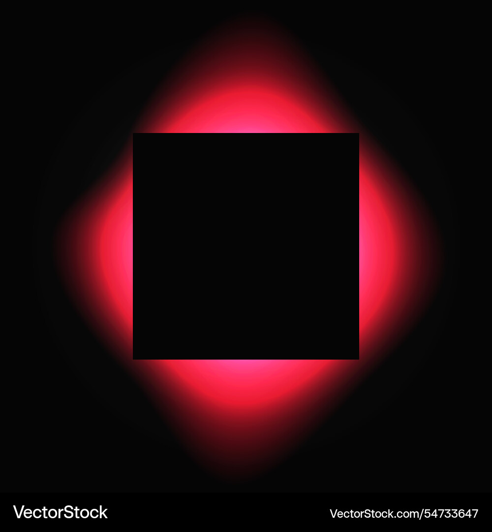 Square illuminate light frame with color gradient Square illuminate light frame with color gradient vector image