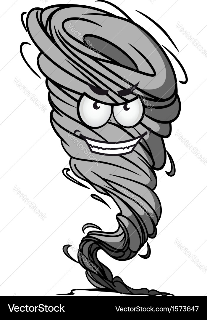 Tornado mascot Royalty Free Vector Image - VectorStock