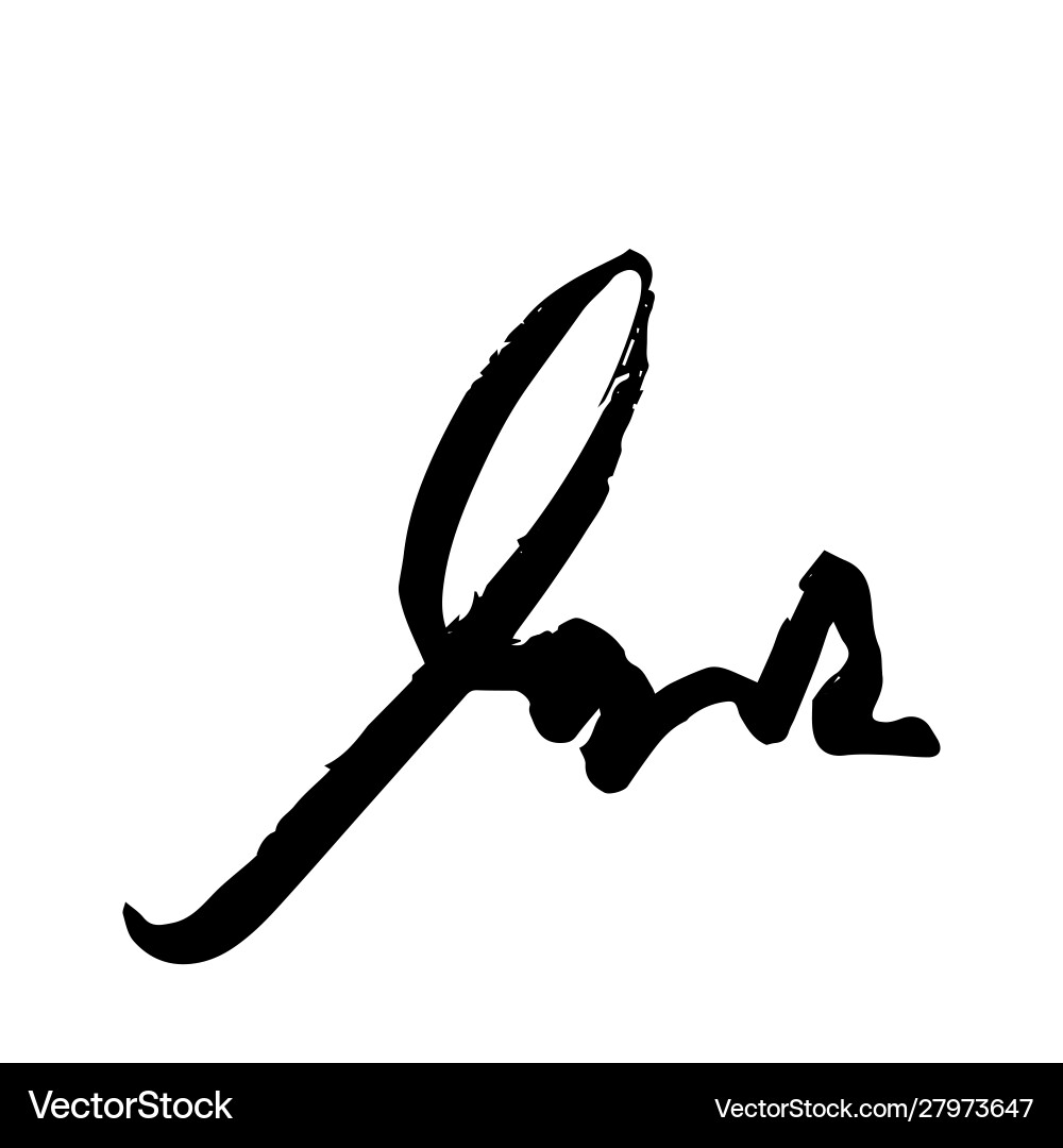 Unreadable handwriting font signature text Unreadable handwriting font signature text vector image