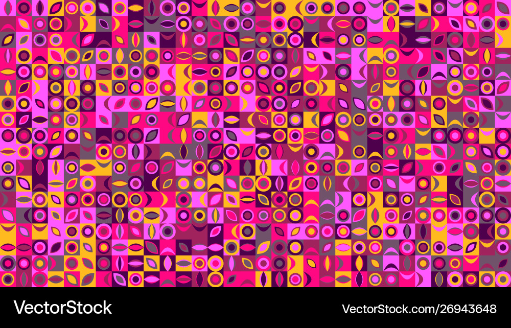 Abstract colorful chaotic curved shape pattern Vector Image