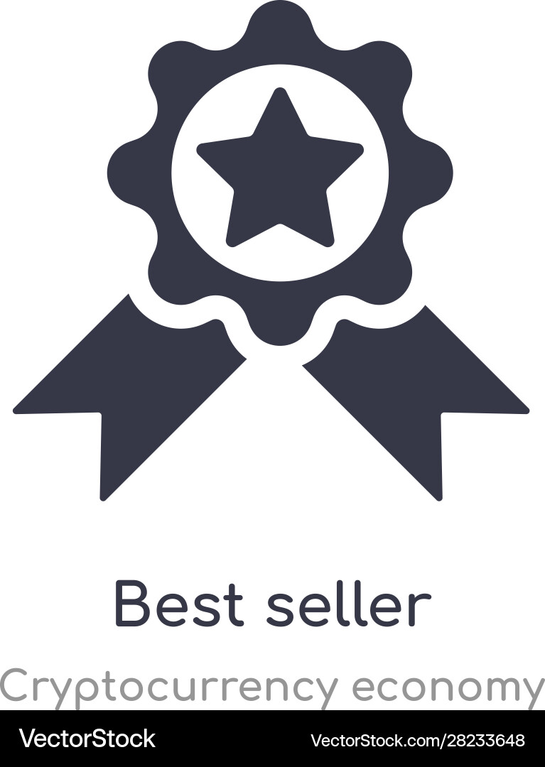 Best Seller Icon - Cryptocurrency – Royalty-Free Vector | VectorStock