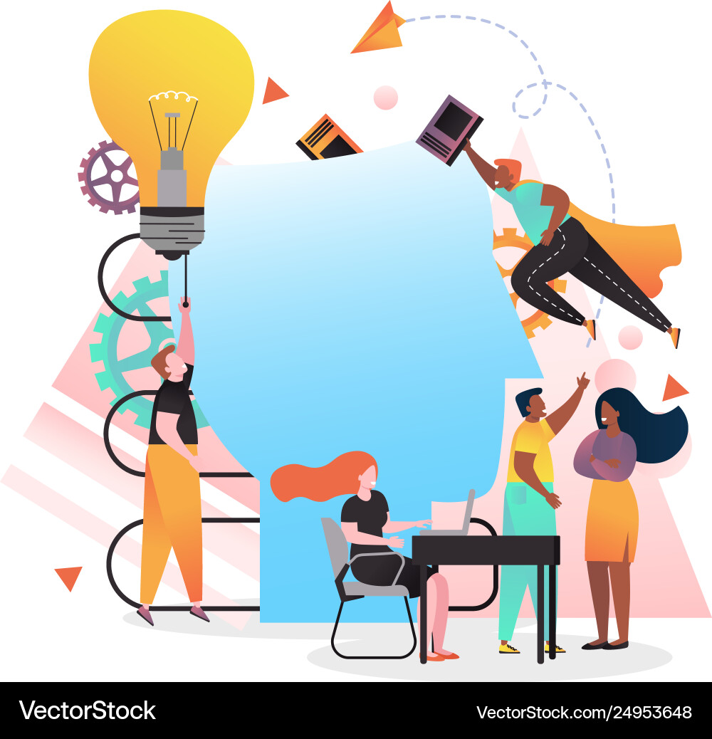Brain Development Concept Vector Image