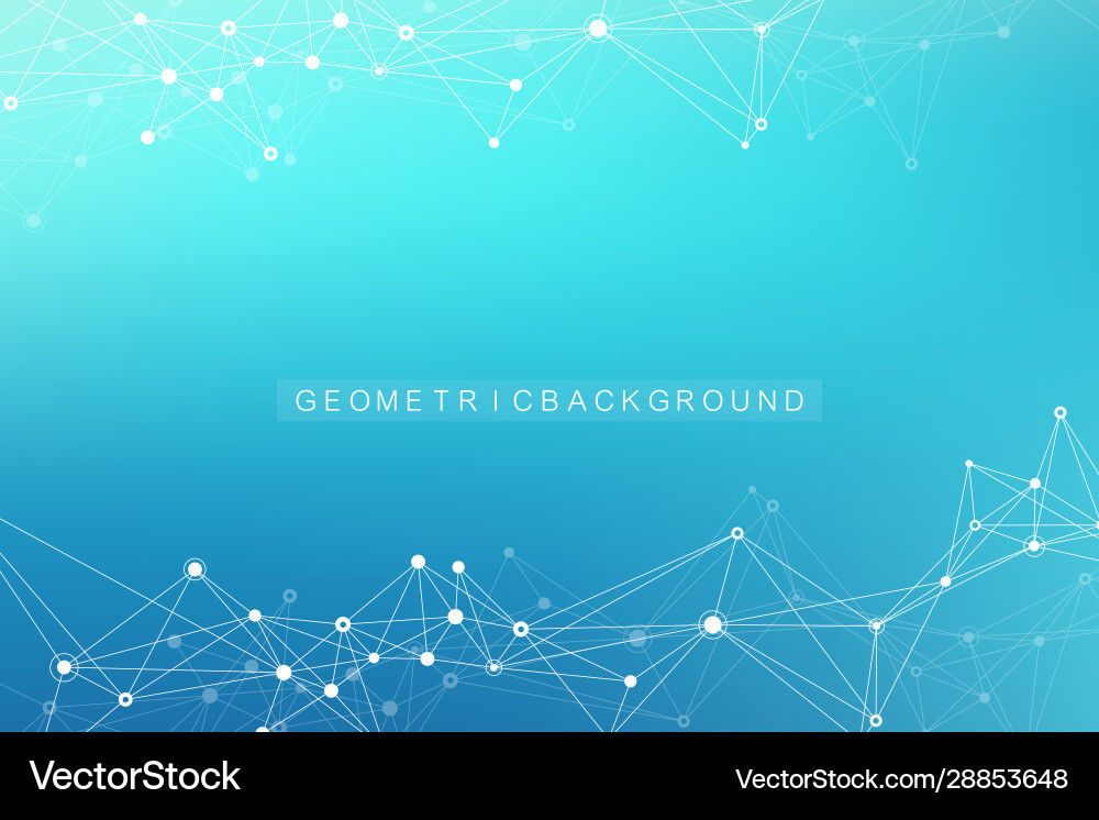 Geometric abstract background with connected line Geometric abstract background with connected line vector image