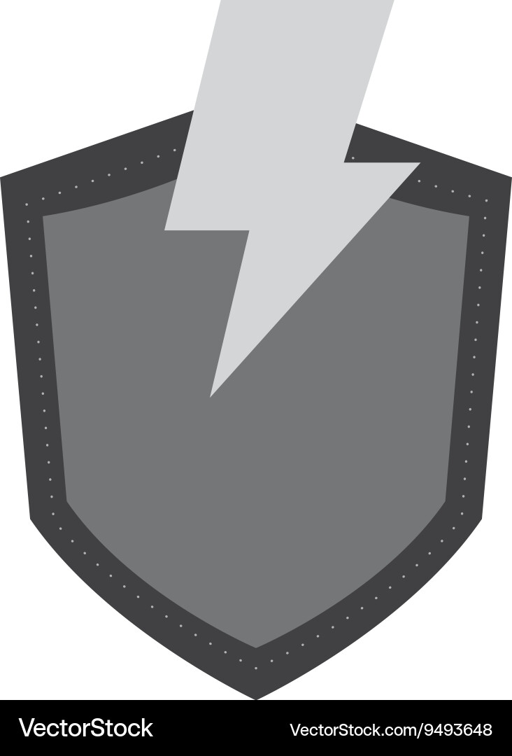Lightning and shield icon Vector Image