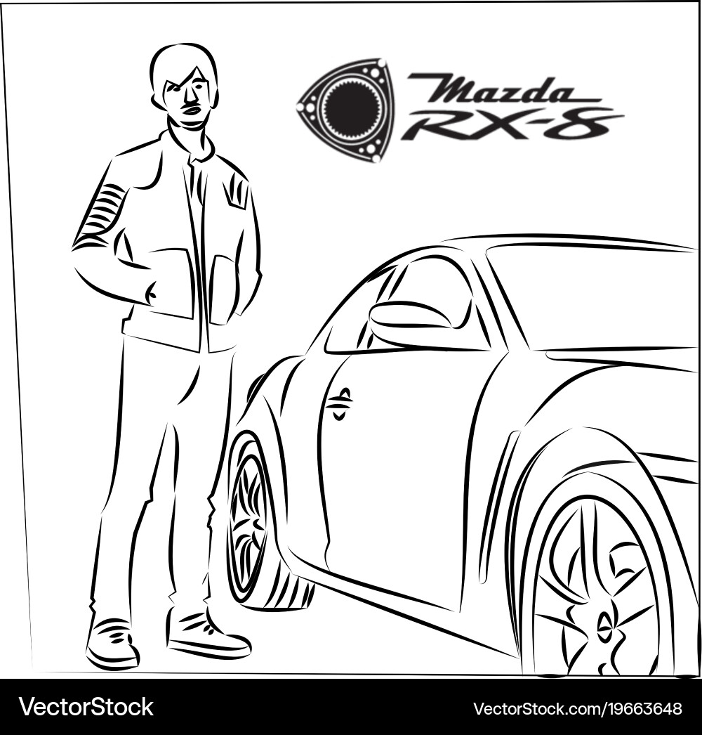 Racer Royalty Free Vector Image - VectorStock