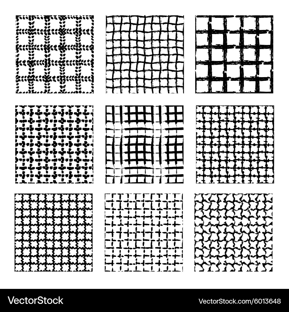 Seamless patterns set Vector Image