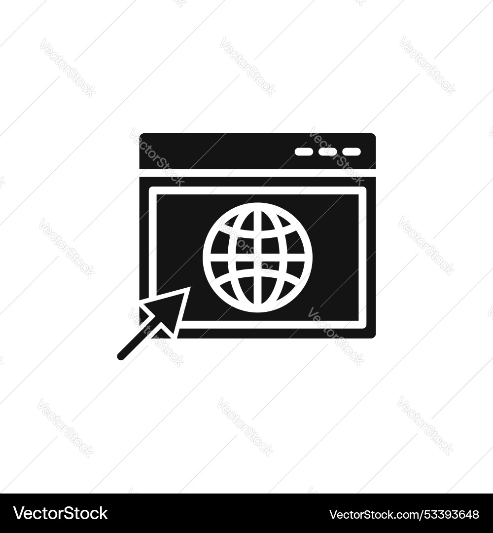 Website ui design icon isolated on white Website ui design icon isolated on white vector image