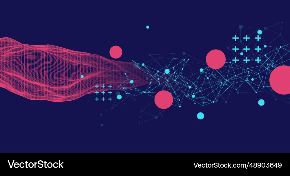 Abstract wave is made in a frame style template Abstract wave is made in a frame style template vector image