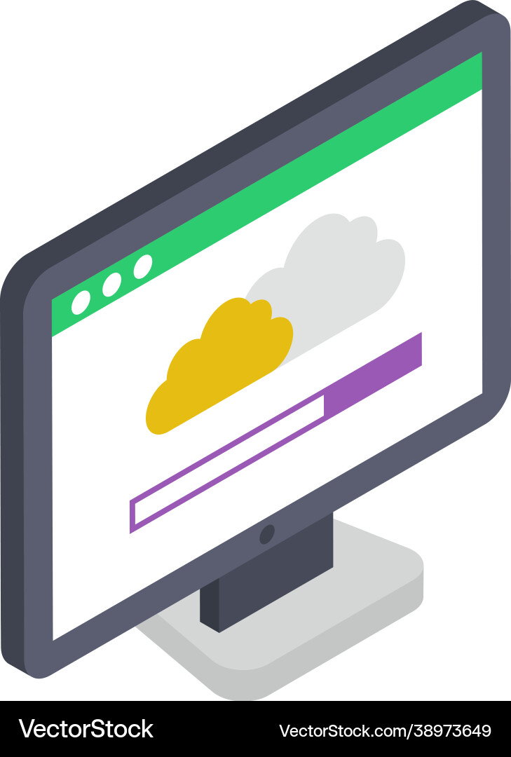Cloud computing technology Vector Image