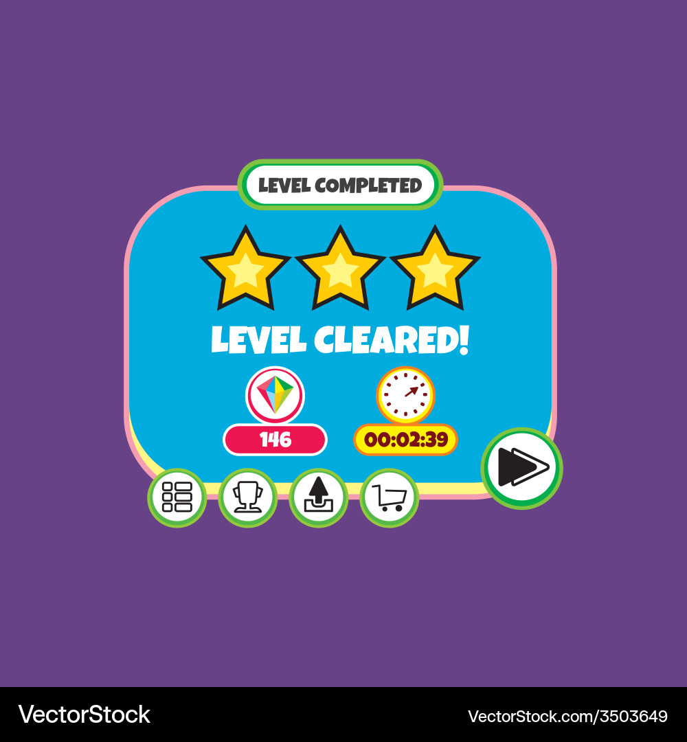 Game assets element Vector Image