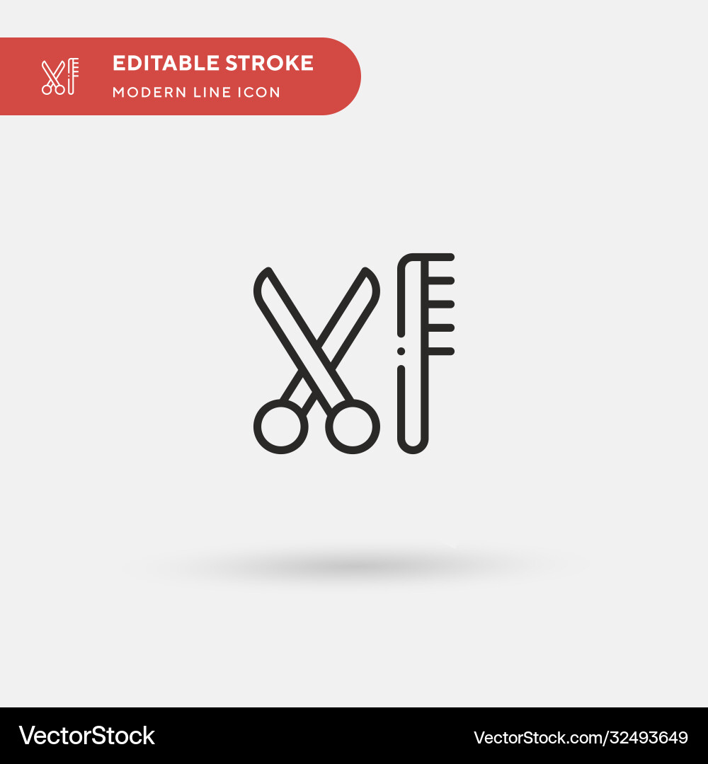 Scissors simple icon symbol Vector Image