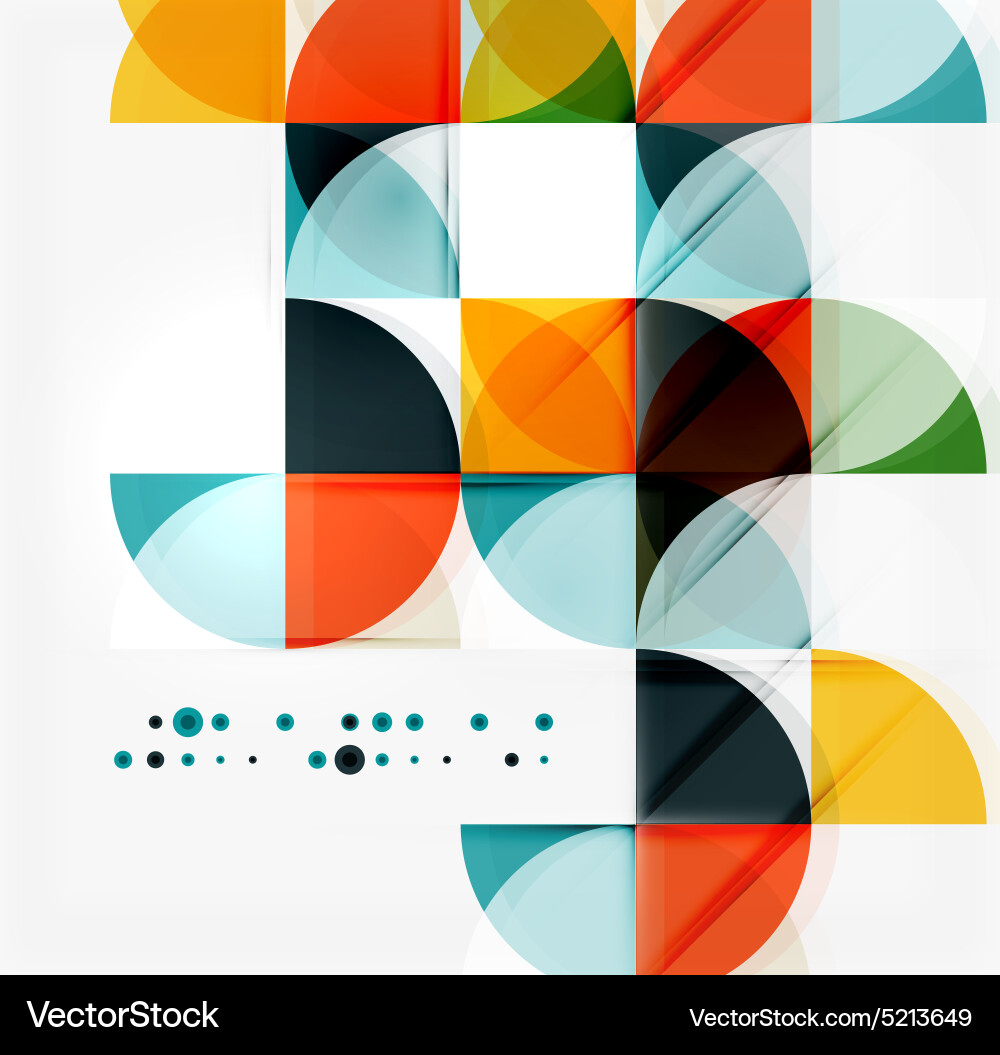 Semicircle triangle pattern Vector Image