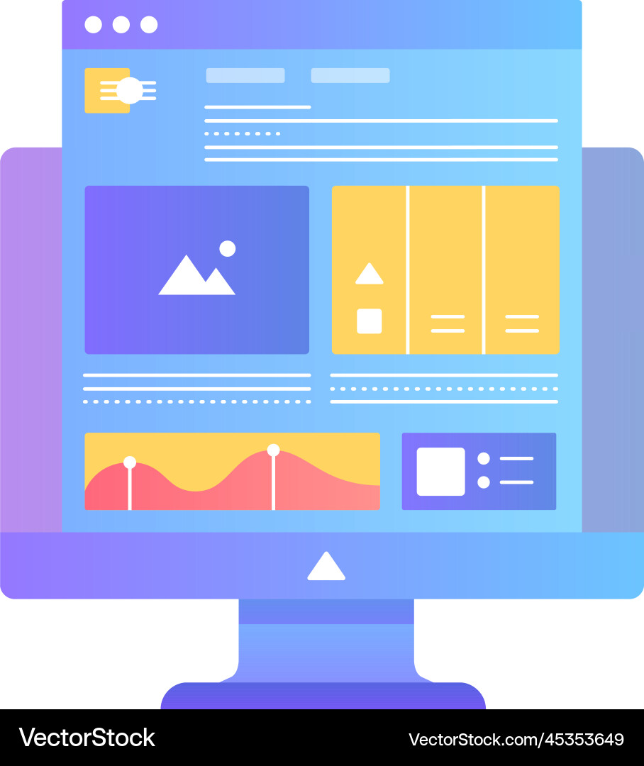 Seo icon web site data optimization Vector Image