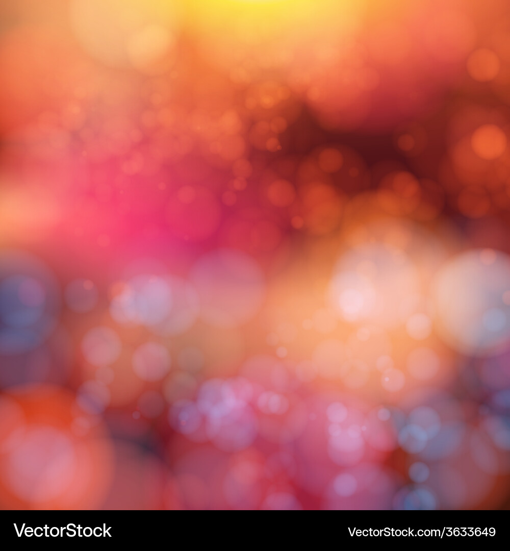 Soft blurry background with bokeh effect vector image