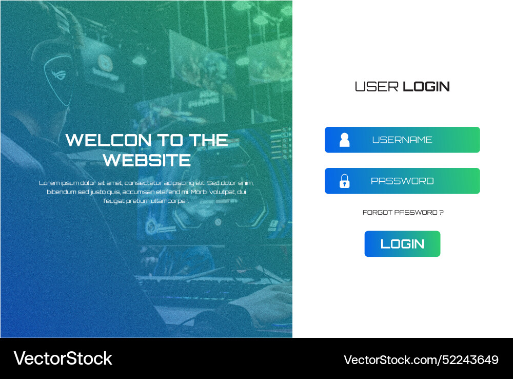 Web template design Royalty Free Vector Image - VectorStock