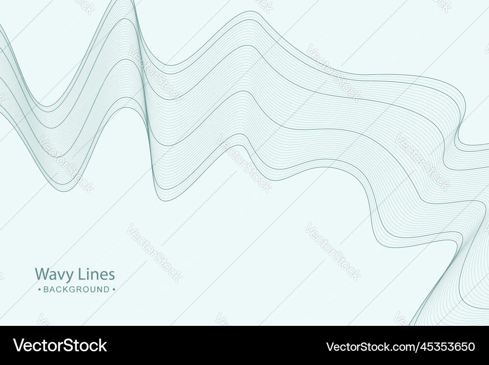 Abstract background with flowing lines waves Vector Image