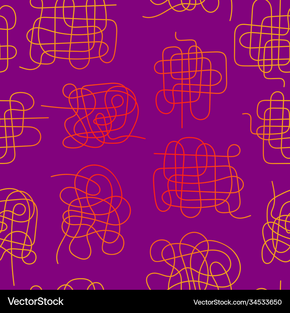 Abstract seamless pattern with gradient scribbles Abstract seamless pattern with gradient scribbles vector image