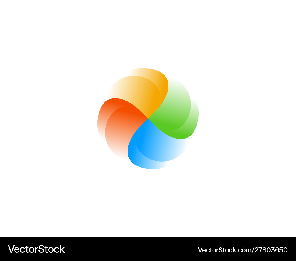 Abstract swirl logo icon design modern Abstract swirl logo icon design modern vector image